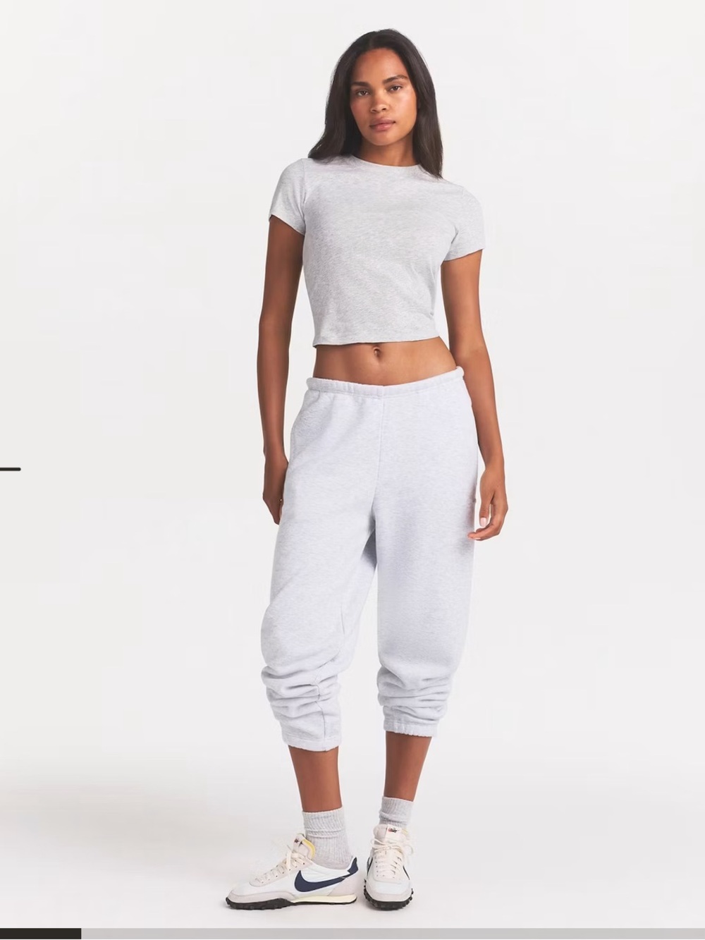 SKIMS Classic Jogger in Light Gray
